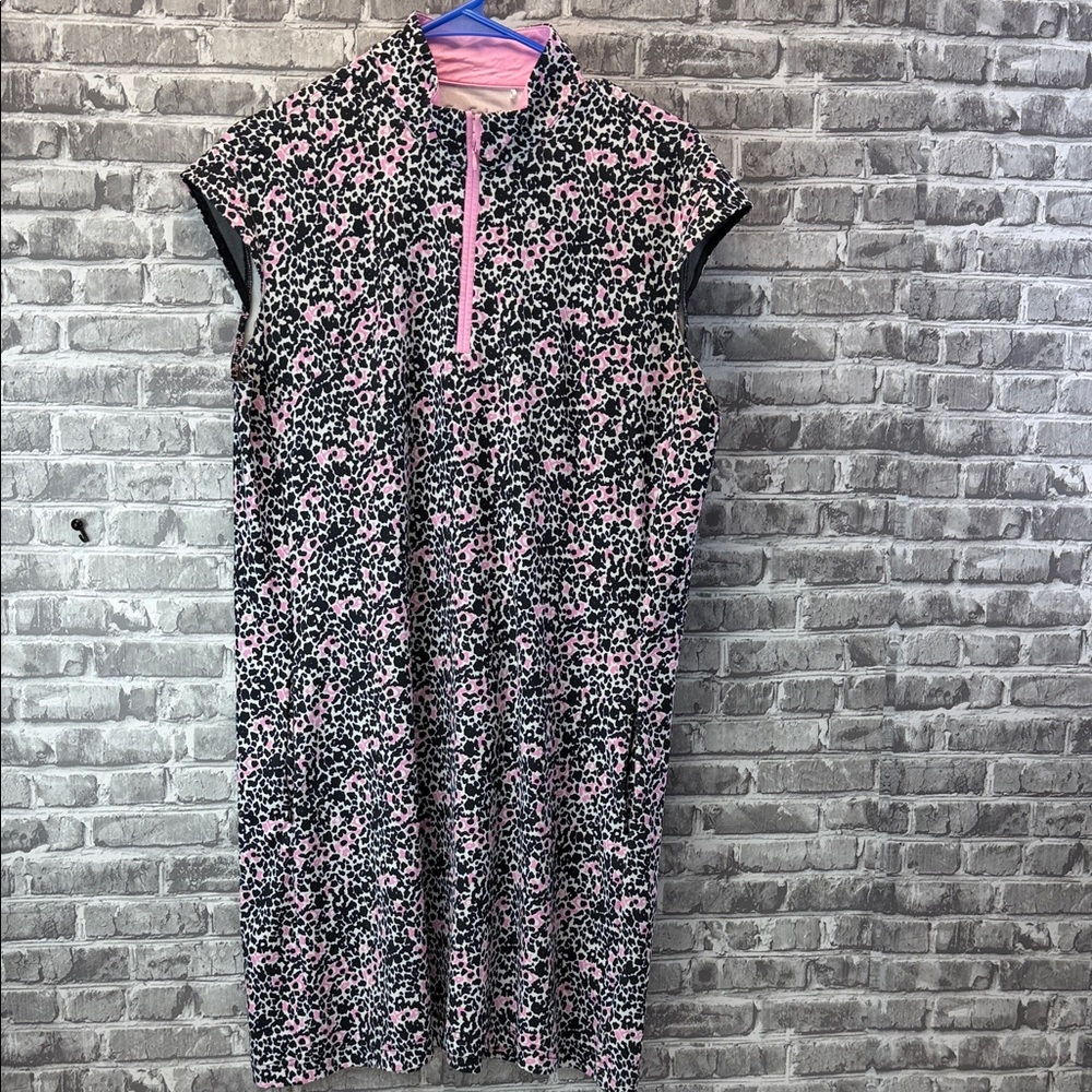 San Soleil‎ Stylish Pink and Black Women's Dress